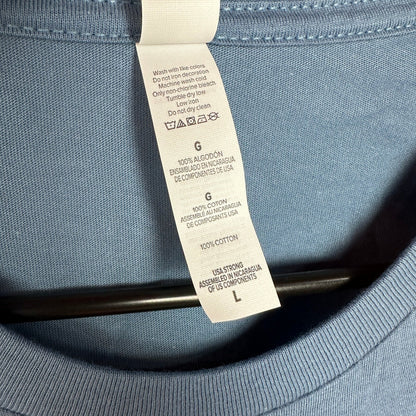 Lot of 3 Bella Canvas 3001U Blank Tees Mens L Steel Blue NWT