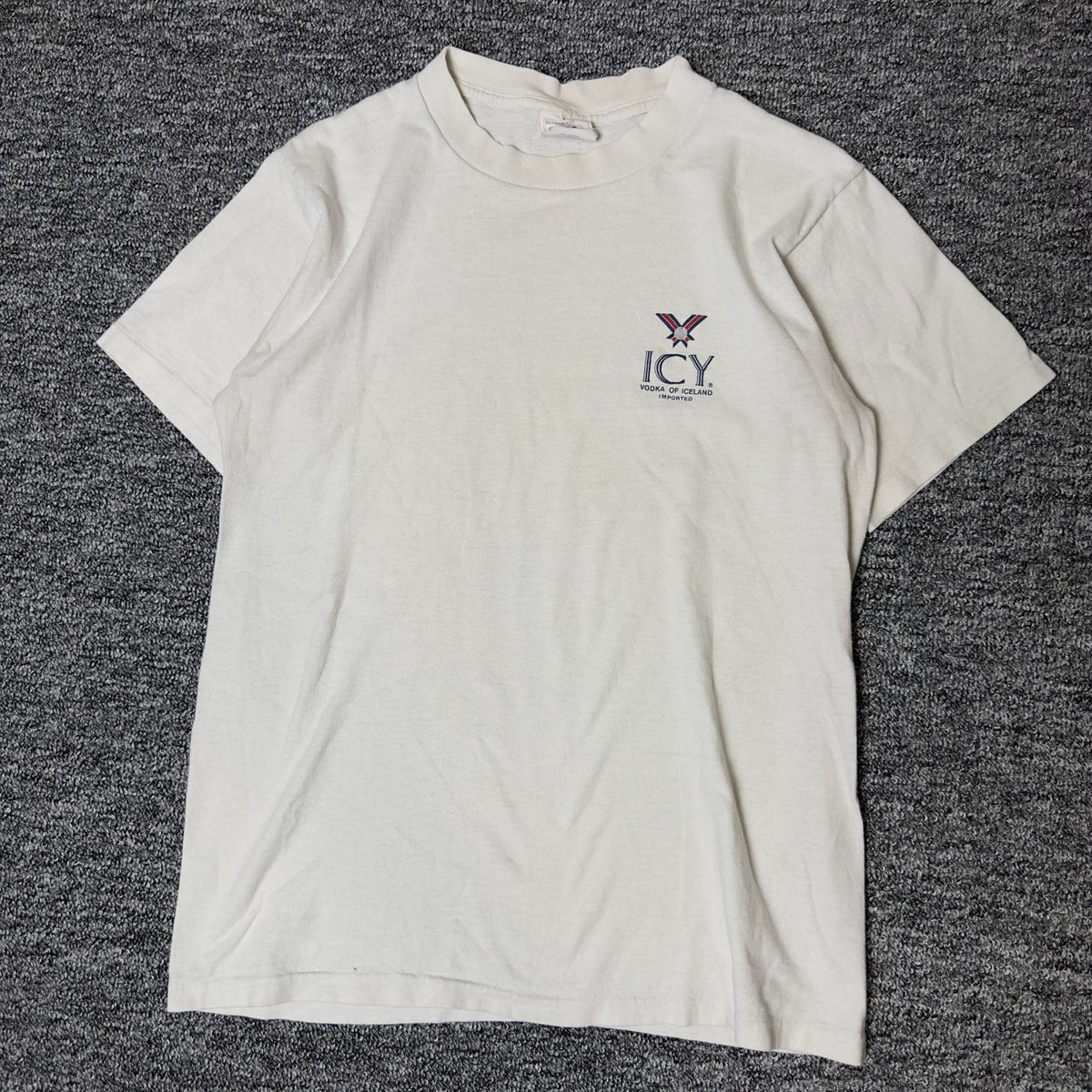 Sinbads Bar Tee ICY Vodka of Iceland Graphic Tee L