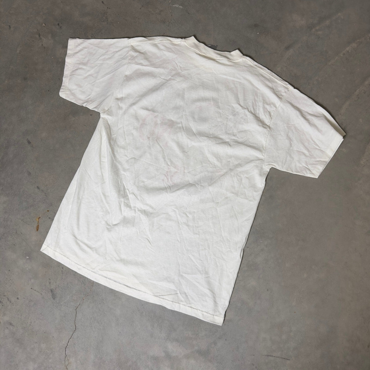Vintage Tultex Graphic T-Shirt Mens XL White 90s USA Tee