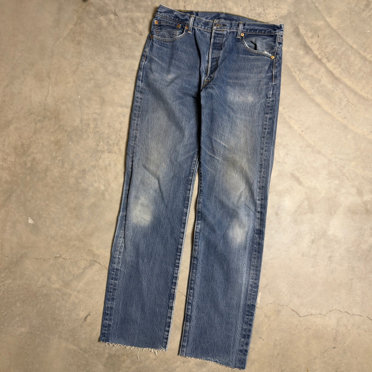 Levi's 501 Jeans Mens 36x31 Blue Straight Leg Baggy Heritage Streetwear