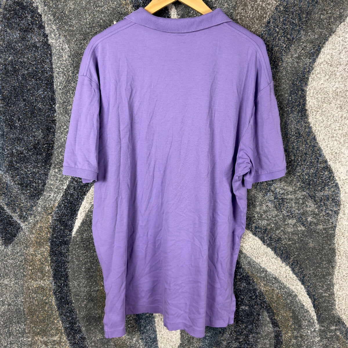 Polo Ralph Lauren Mesh Polo Shirt Mens XL Purple Orange Pony