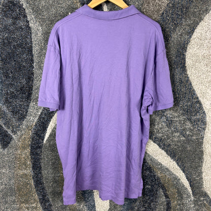 Polo Ralph Lauren Mesh Polo Shirt Mens XL Purple Orange Pony