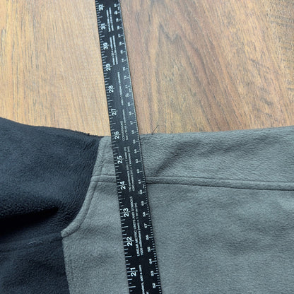 Columbia Quarter Zip Fleece Pullover Mens XL Black Grey