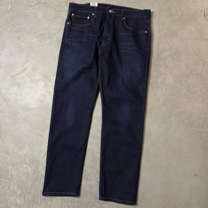 NWT Levi's 502 Taper Stretch Jeans Mens 36x30 Dark Indigo