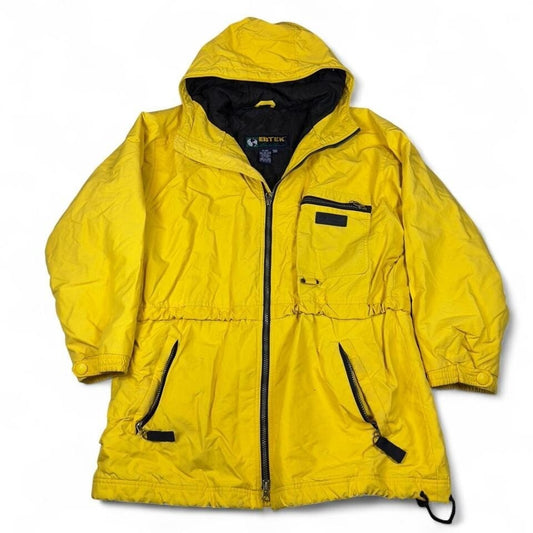 EBTEK Jacket Womens M Yellow Insulated Hooded Outdoor Winter Parka