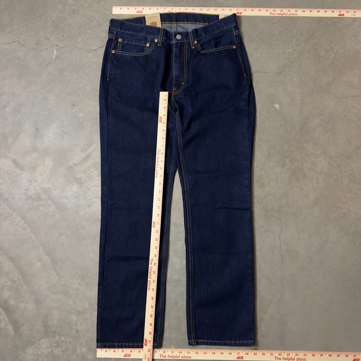 NWT Levi's 514 Straight Jeans Mens 34x32 Dark Indigo