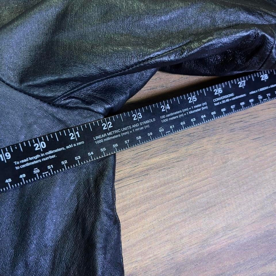 Worthington Leather Jacket Women's XL Black Zip Front