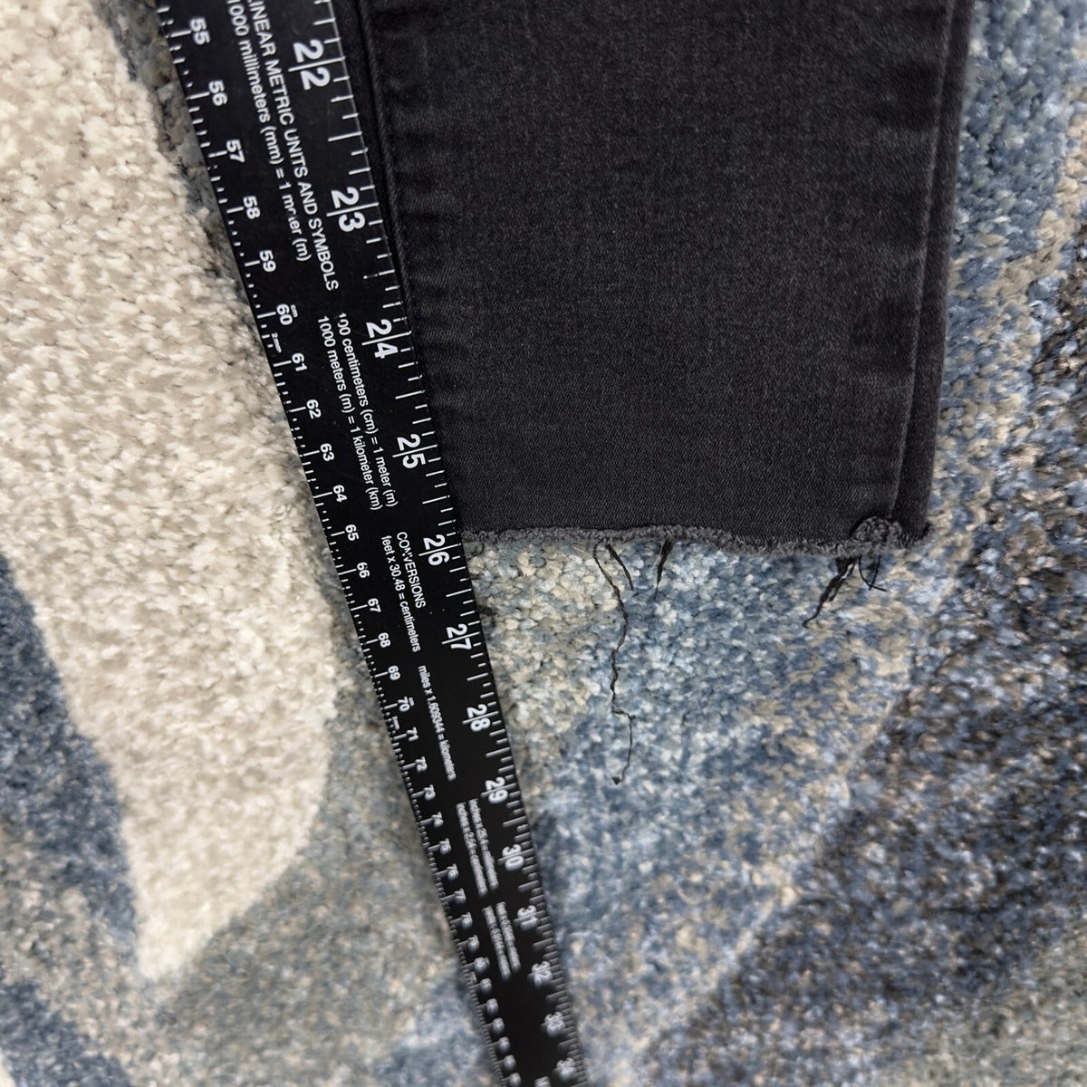 Free People High Rise Skinny Jeans Womens 25 Black Raw Hem