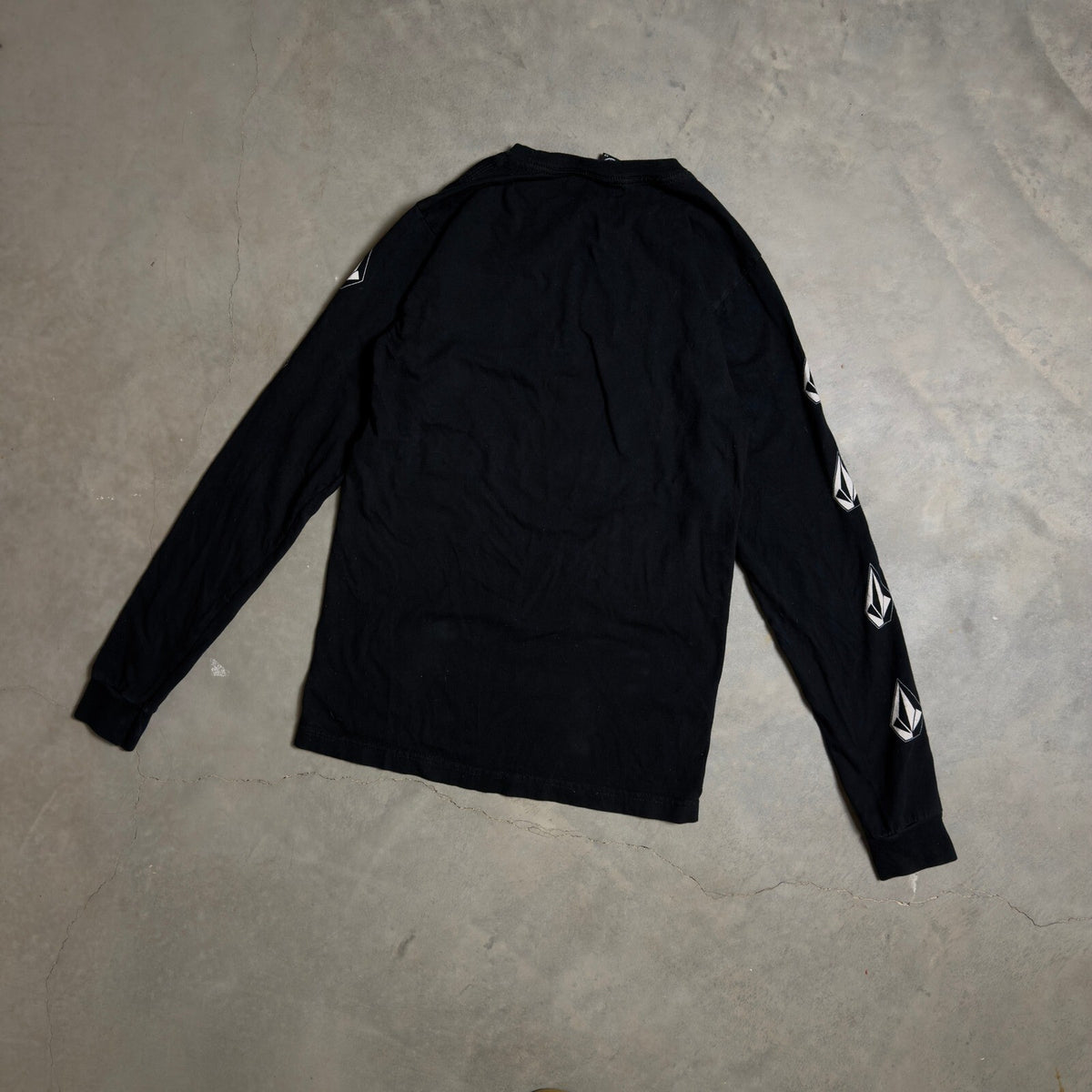 Volcom Long Sleeve Graphic T-Shirt Mens S Black Skate Tee