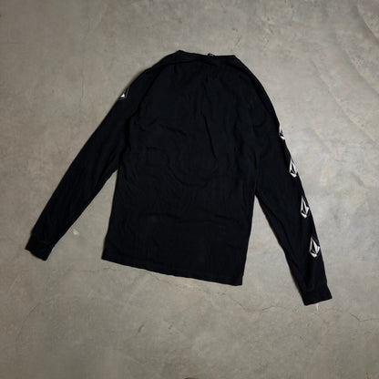 Volcom Long Sleeve Graphic T-Shirt Mens S Black Skate Tee