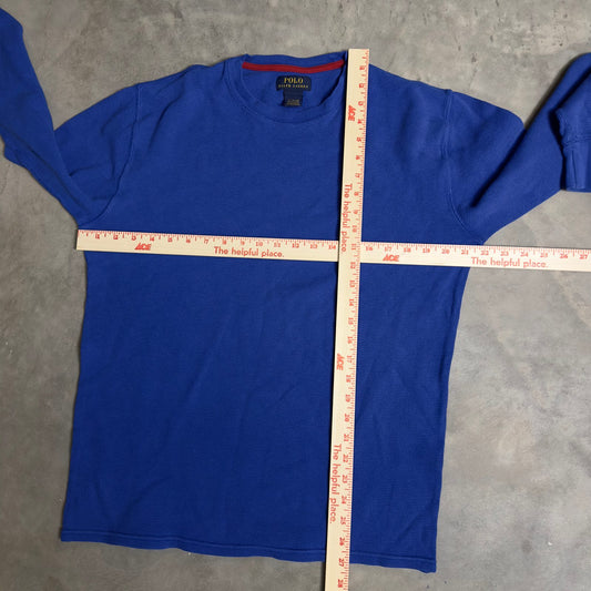 Polo Ralph Lauren Blue Long Sleeve Thermal Tee XL
