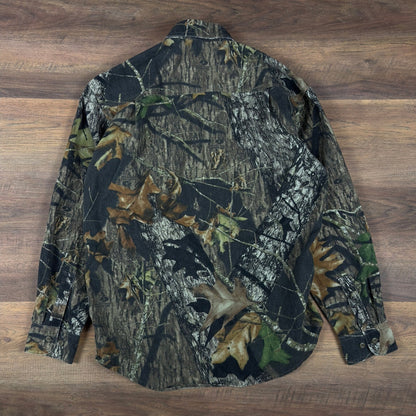 Mossy Oak Break-Up Camouflage Button Down Shirt Mens Medium
