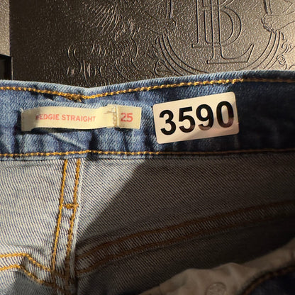 Levi's Wedgie Straight Jeans Womens 25x28 Blue