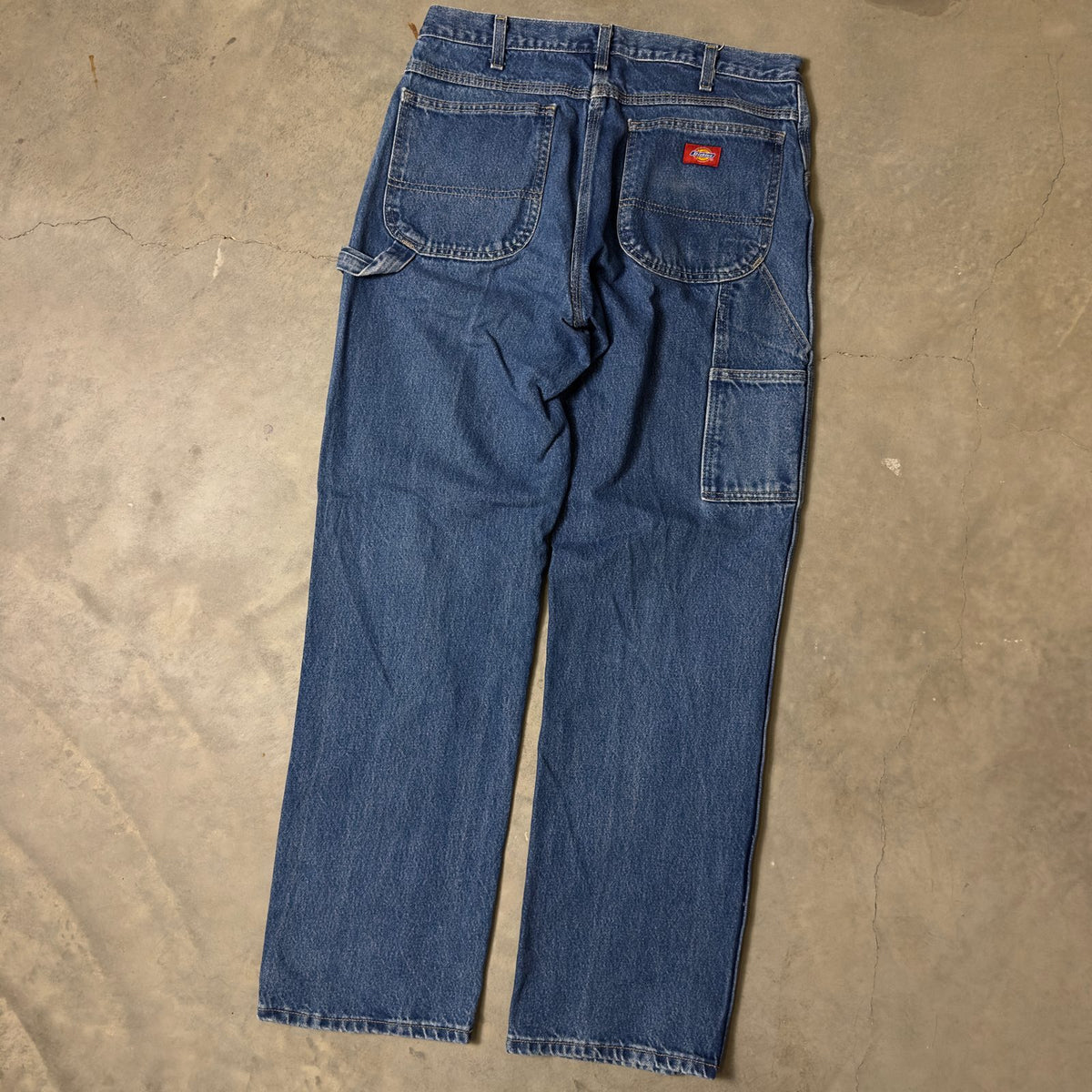 Dickies Carpenter Jeans Mens 34x34 Relaxed Fit Dark Wash