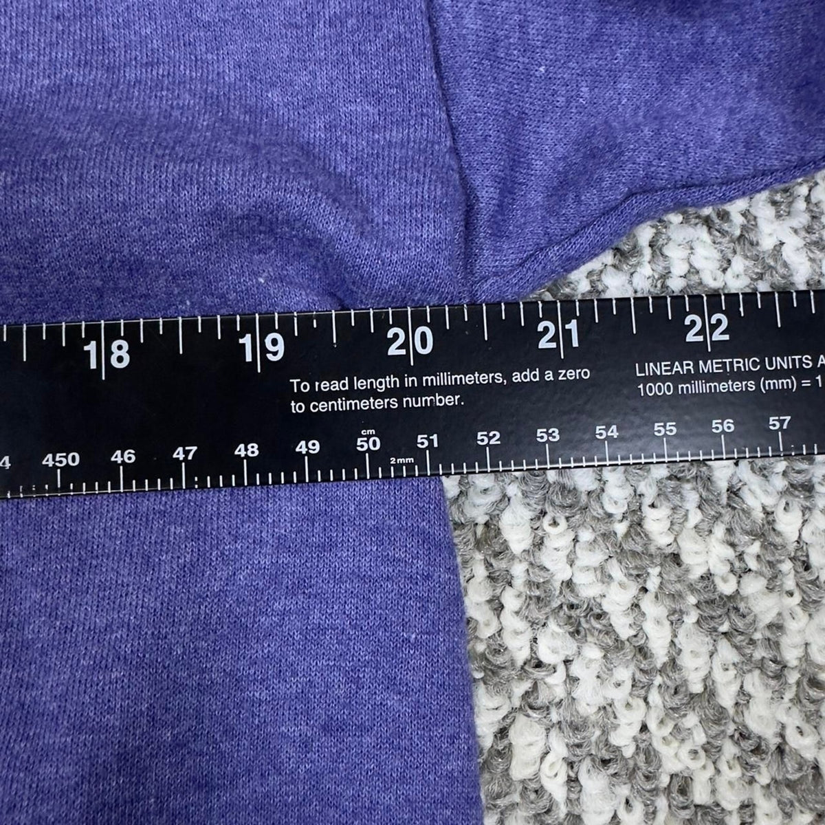 Vintage Hanes Sweatshirt Men L Purple Heathered Crewneck 90s