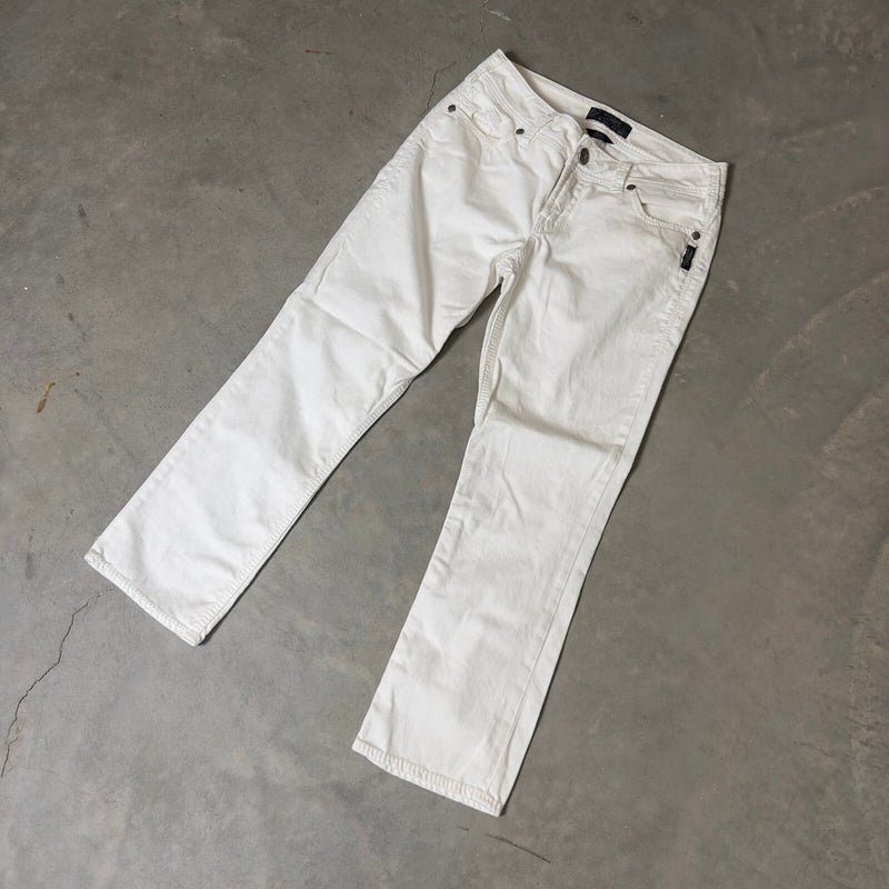 Y2K Silver Jeans Suki Capri Womens 29 White Denim Cropped