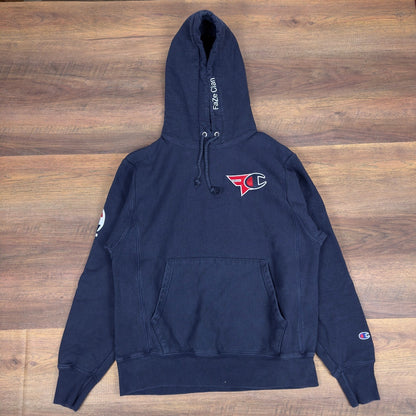 Champion FaZe Clan Reverse Weave Hoodie Navy Mens Medium