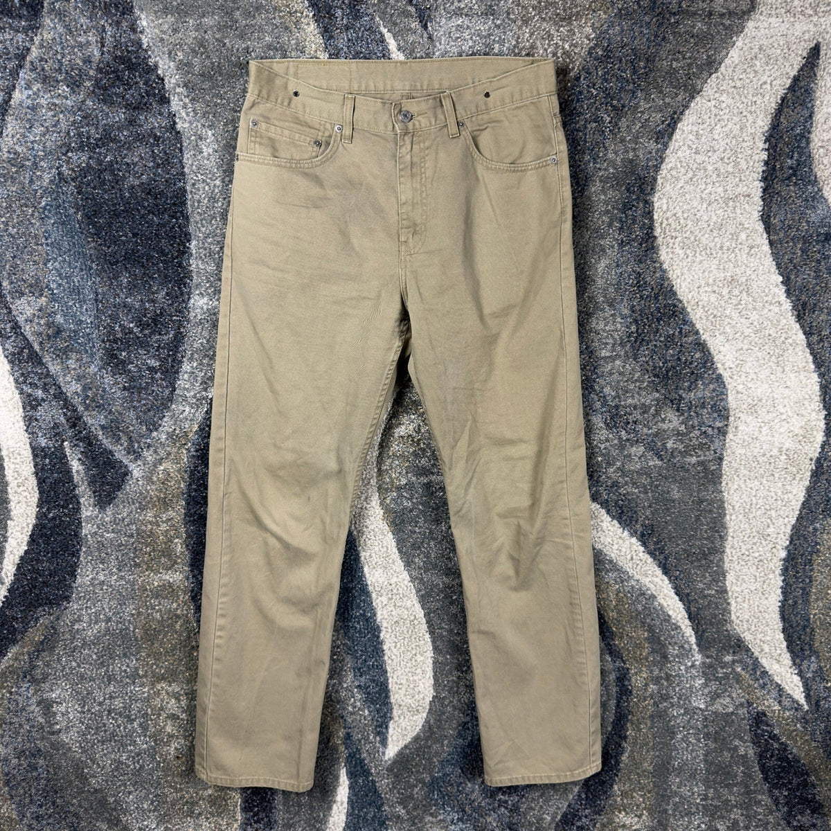 Vintage Y2K Levis 505 Straight Pants Mens 33x32 Khaki Tan