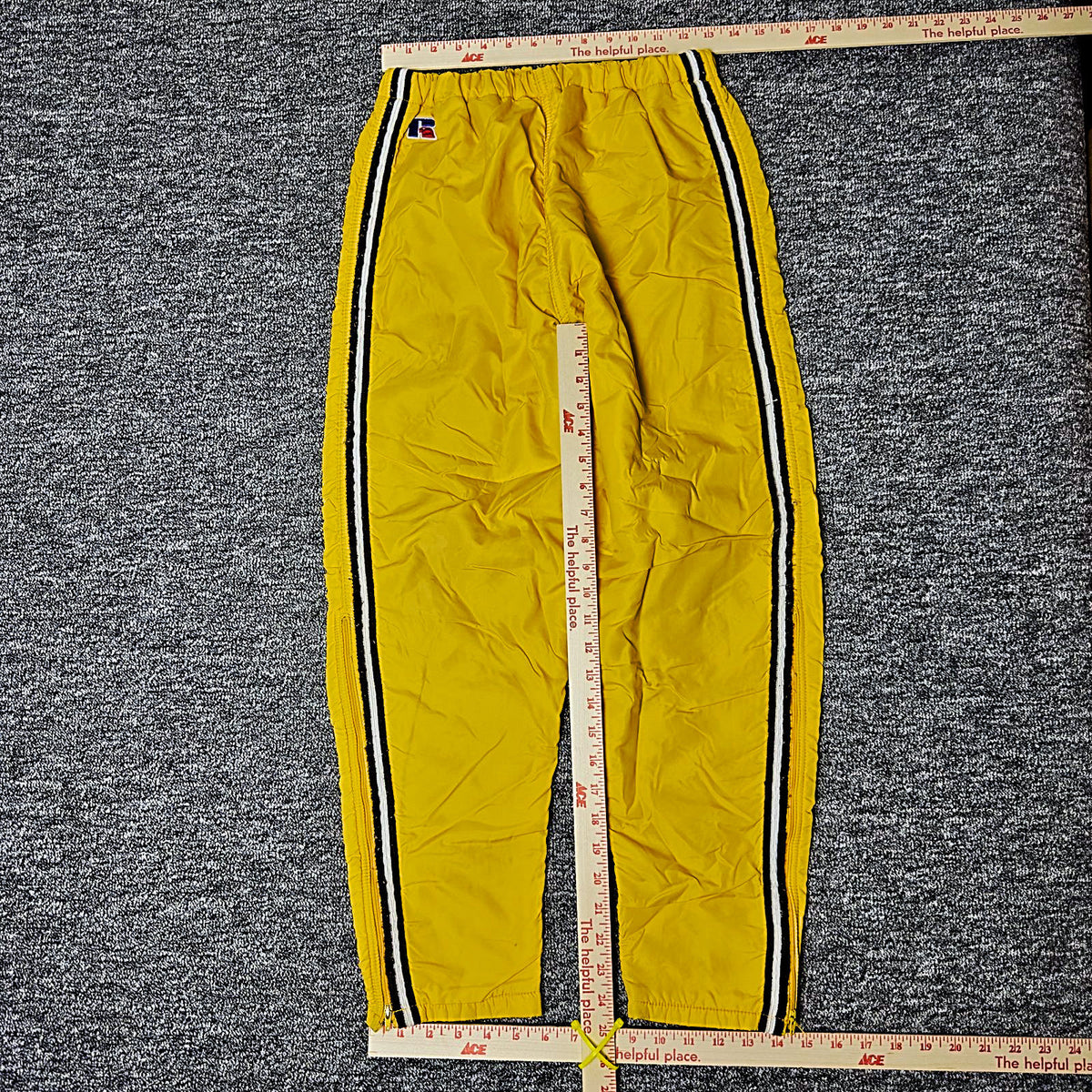Vintage Russell Athletic Track Pants Mens XXS Yellow