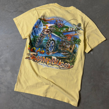 Gildan RC Air Swamp Buggy T-Shirt Mens Small Yellow Graphic