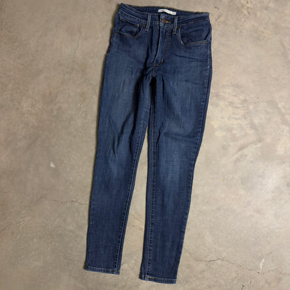 Levi's 721 High Rise Skinny Jeans Womens 27x28 Blue