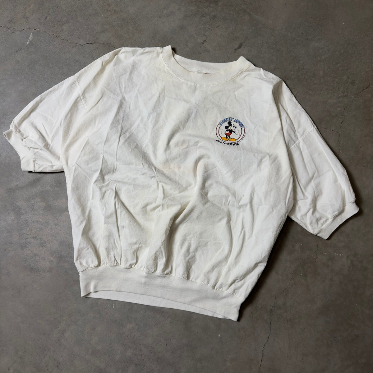 Vintage Disney Mickey Mouse Graphic TShirt Unisex XL White