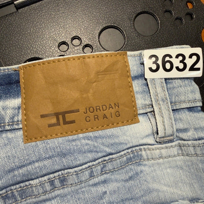 NWT Jordan Craig Denim Shorts Mens 32 Blue Baggy Streetwear