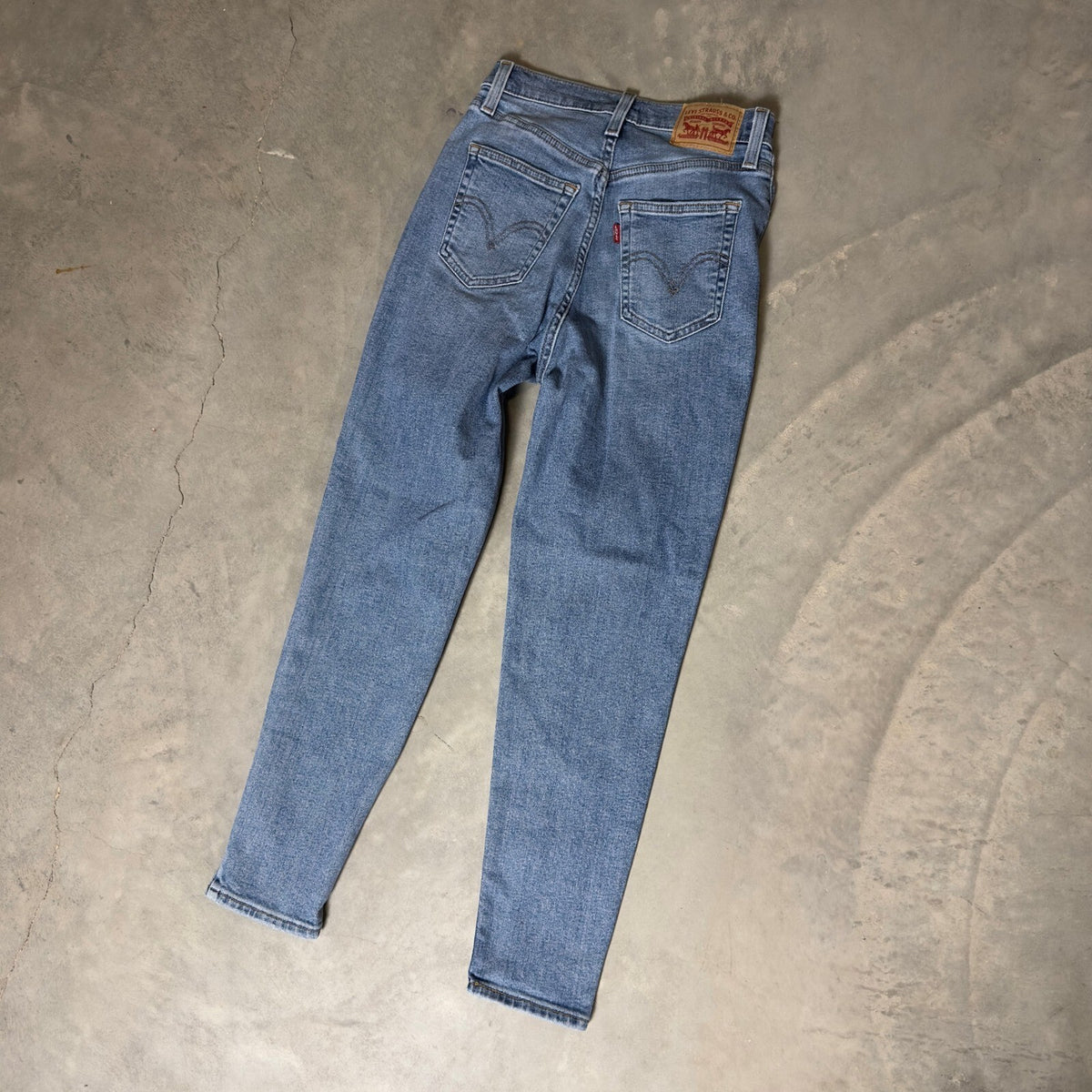 Levi's 721 High Rise Skinny Jeans Womens 25 Light Blue