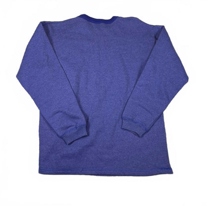 Vintage Hanes Sweatshirt Men L Purple Heathered Crewneck 90s