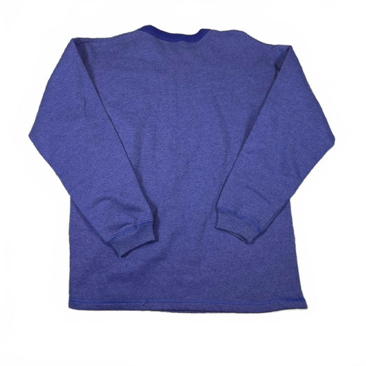 Vintage Hanes Sweatshirt Men L Purple Heathered Crewneck 90s