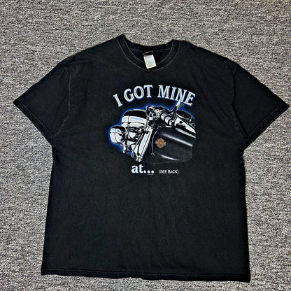 Vintage Harley Davidson Faribault MN Tee Mens 2XL Black