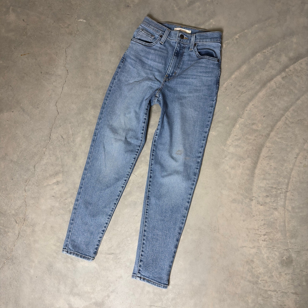 Levi's 721 High Rise Skinny Jeans Womens 25 Light Blue