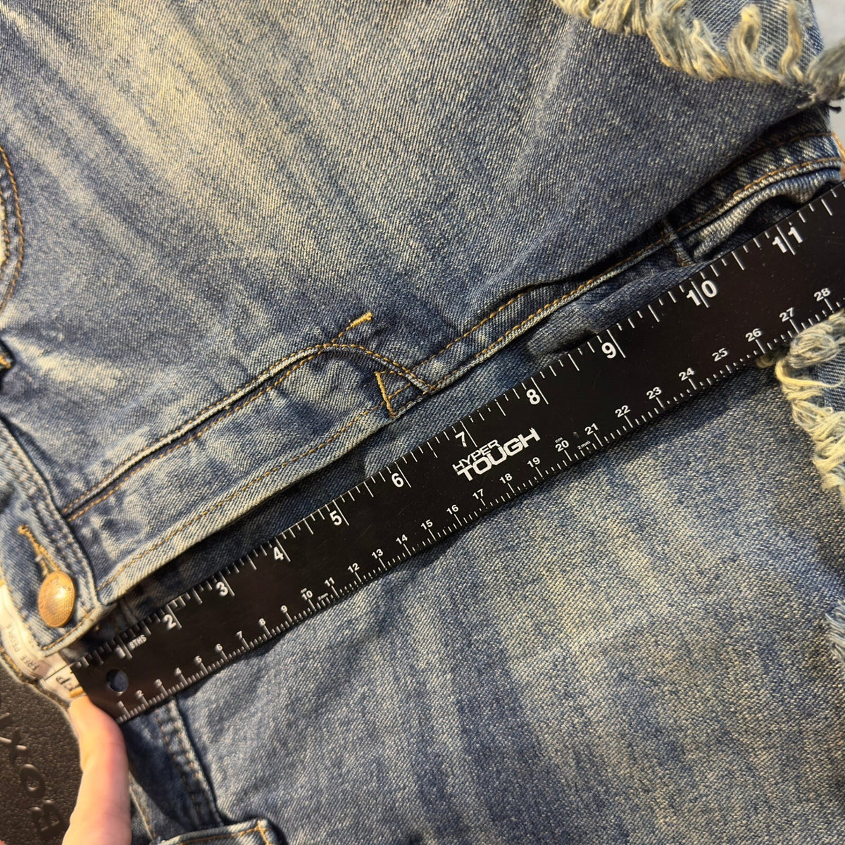 Free People Denim Cut Off Shorts Womens 31 Blue Distressed
