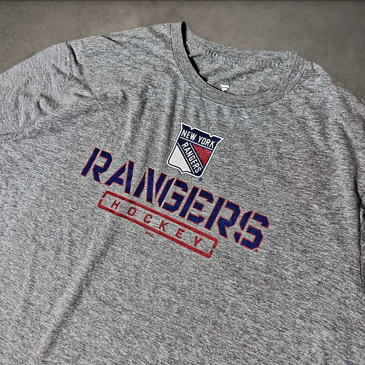 Fanatics New York Rangers Kane Hockey Tee Mens Gray