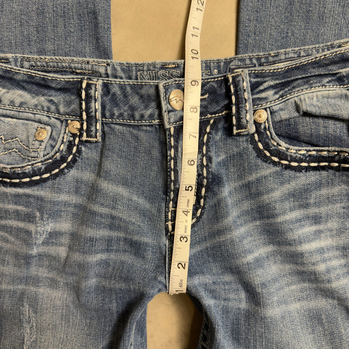 Miss Me Easy Boot Jeans Womens 29 Embroidered