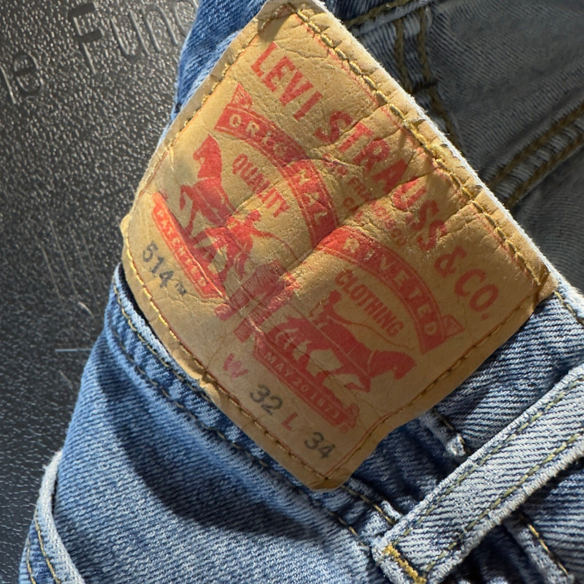 Levi's 514 Straight Fit Jeans Mens 32x34 Blue