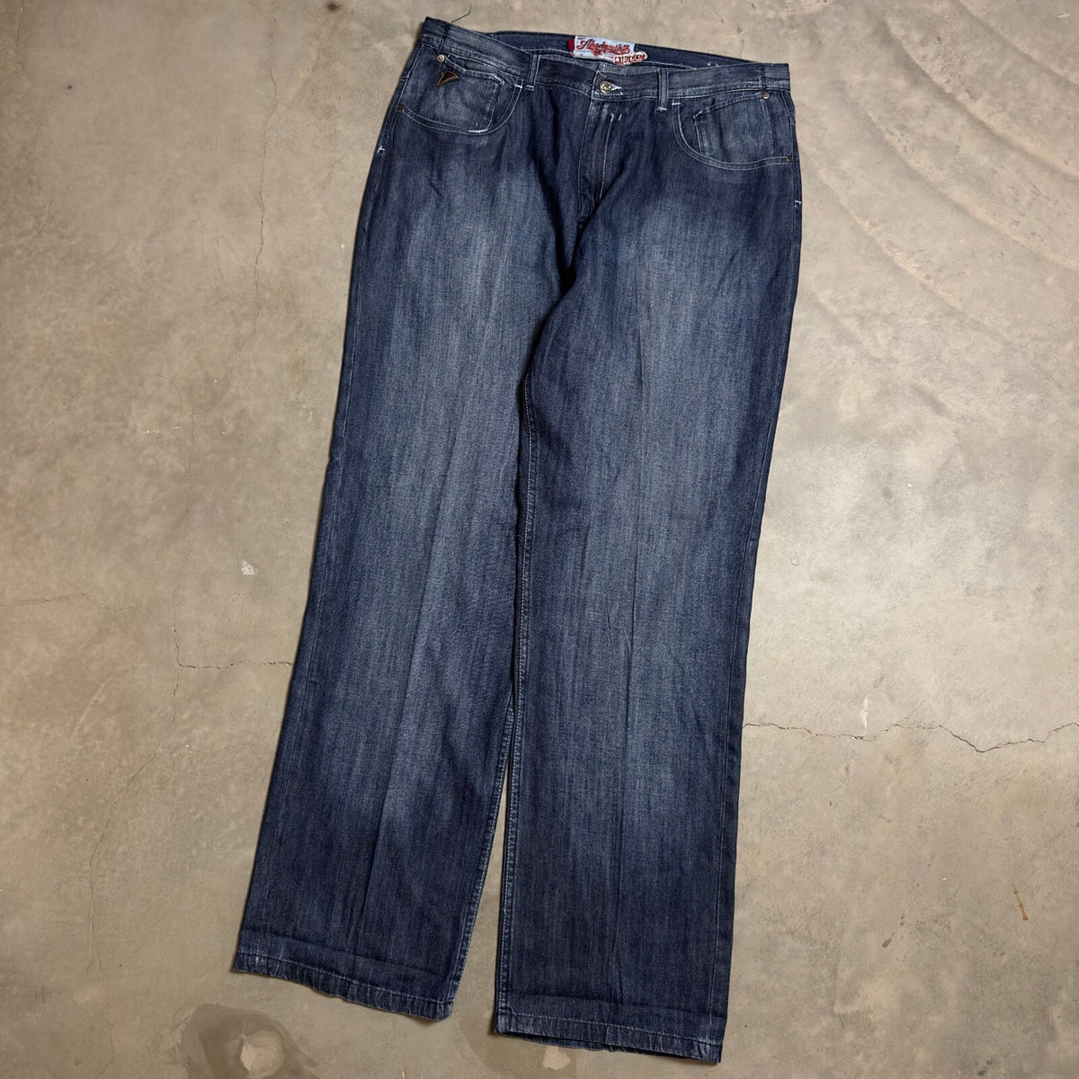 Vintage Akademiks Baggy Jeans Mens 38 Blue Y2K Hip Hop