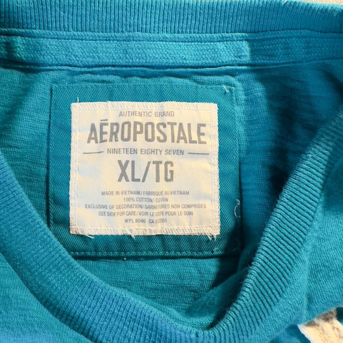 Aeropostale Mens XL Graphic T-Shirt Blue NY 87