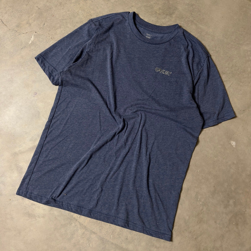 Oakley Graphic T-Shirt Mens L Navy Sportswear Streetwear Tee