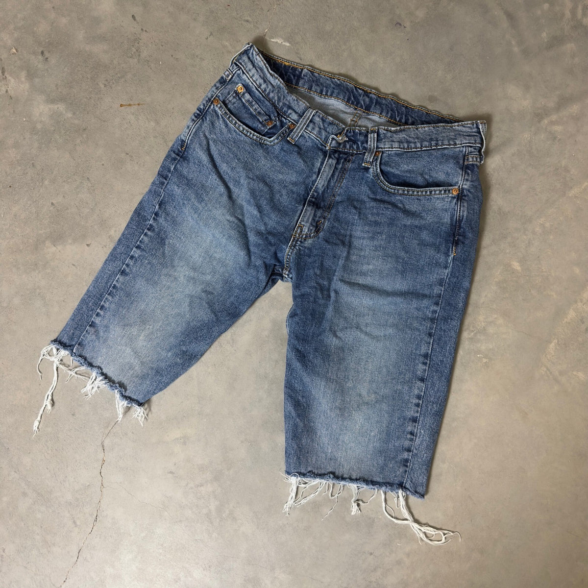 Levi's 511 Cutoff Denim Shorts Mens 34 Blue