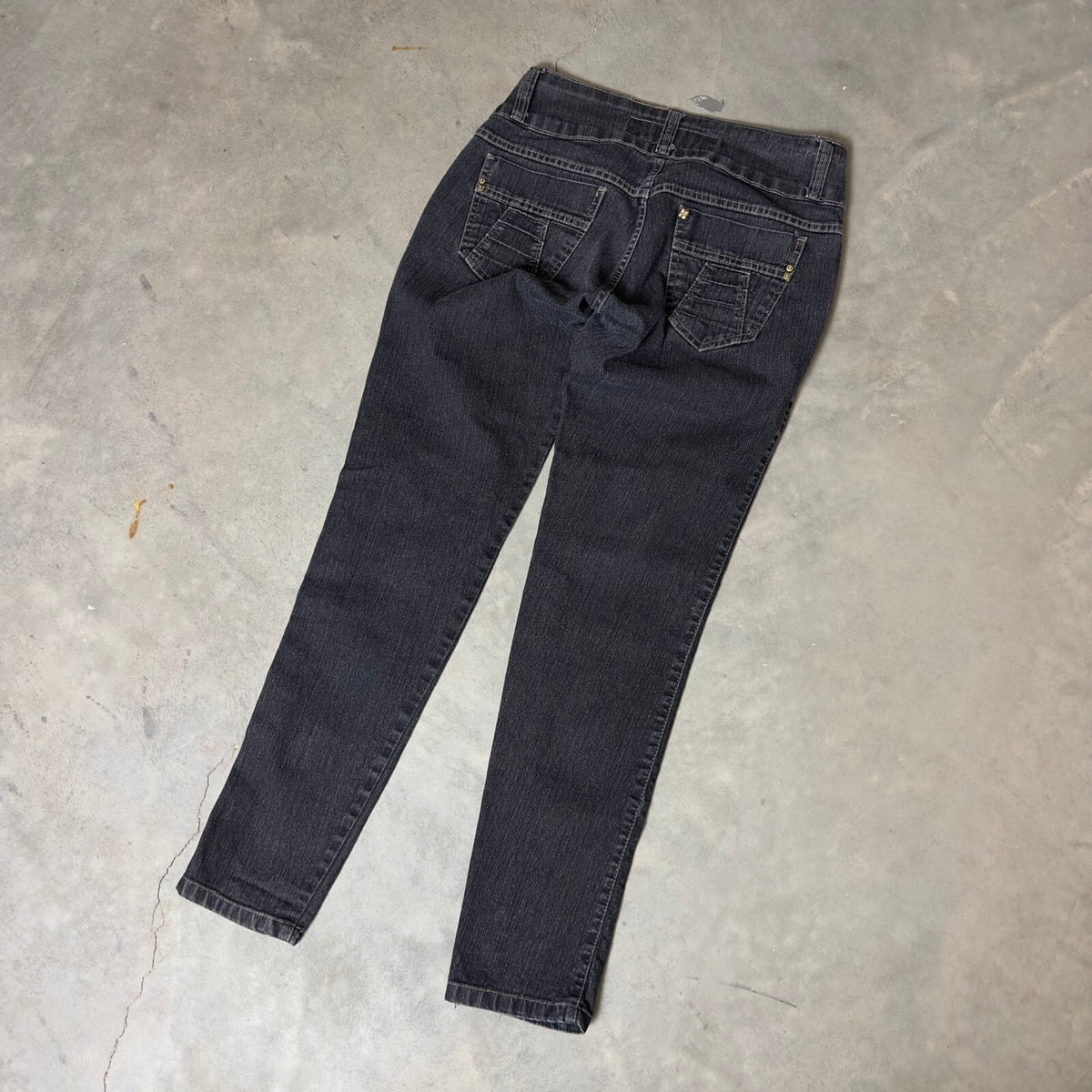 Dizzi Vert Denim Jeans Women 42 Black