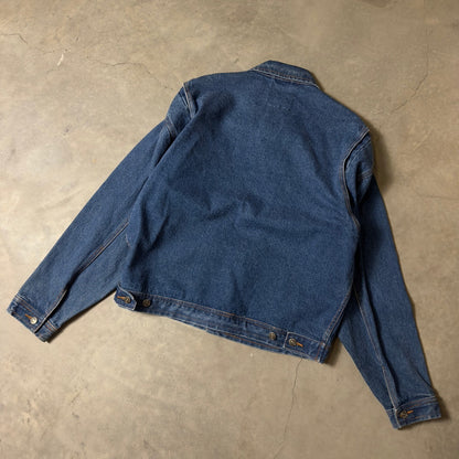 Tri-Mountain Denim Trucker Jacket Mens Medium Blue Cenex Workwear Gorpcore