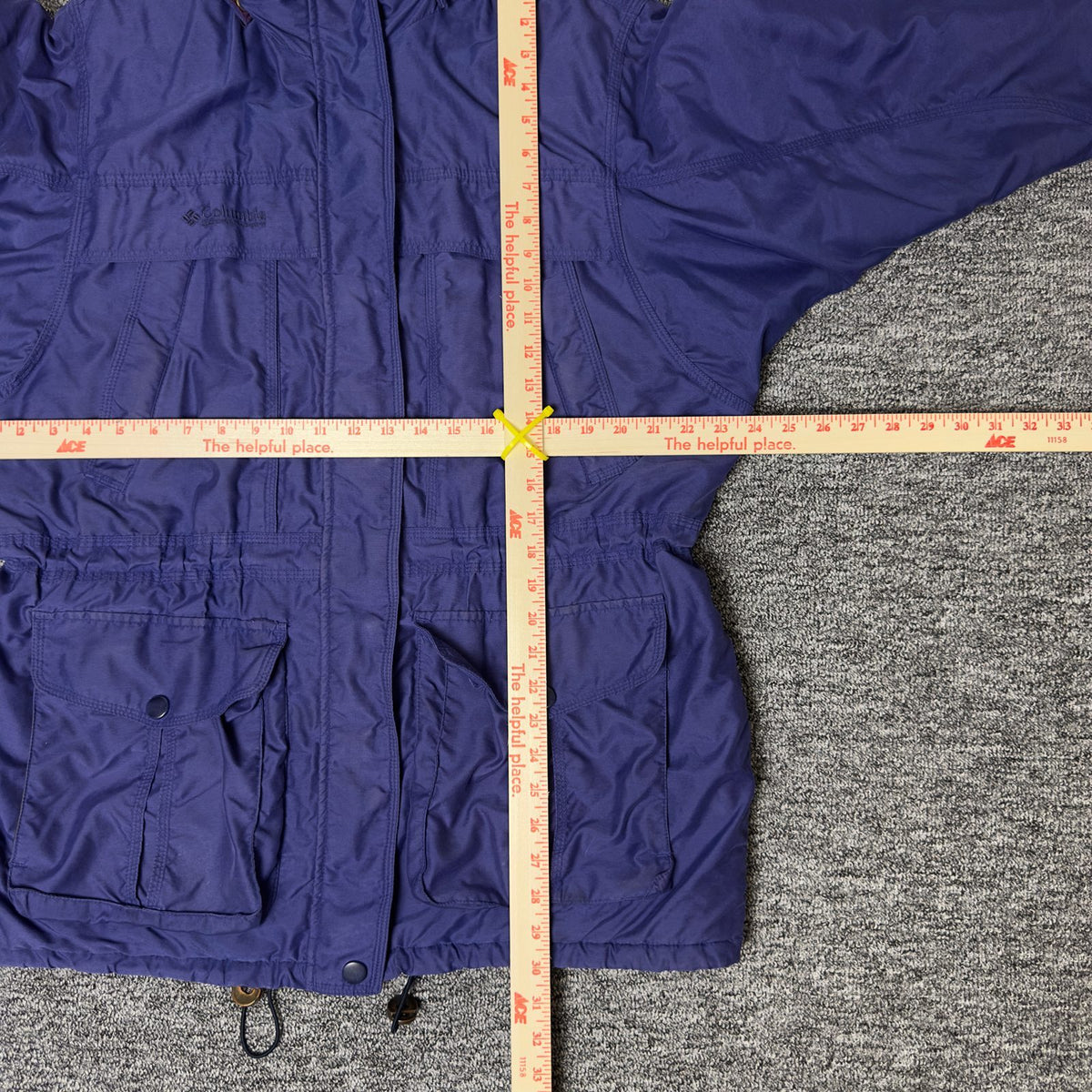 Columbia Hooded Parka Jacket Womens L Purple Gorpcore