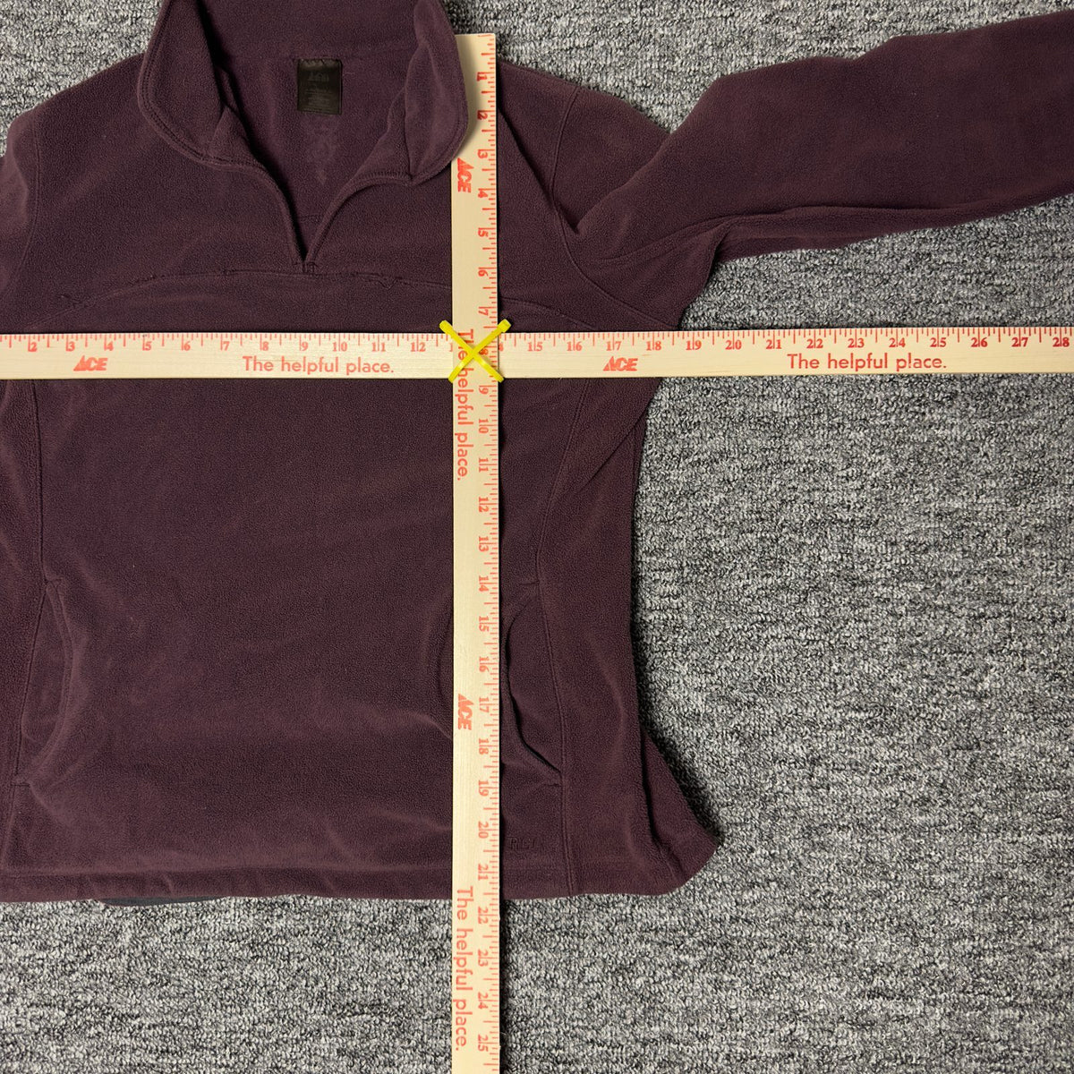 REI Fleece Pullover Womens Burgundy Gorpcore