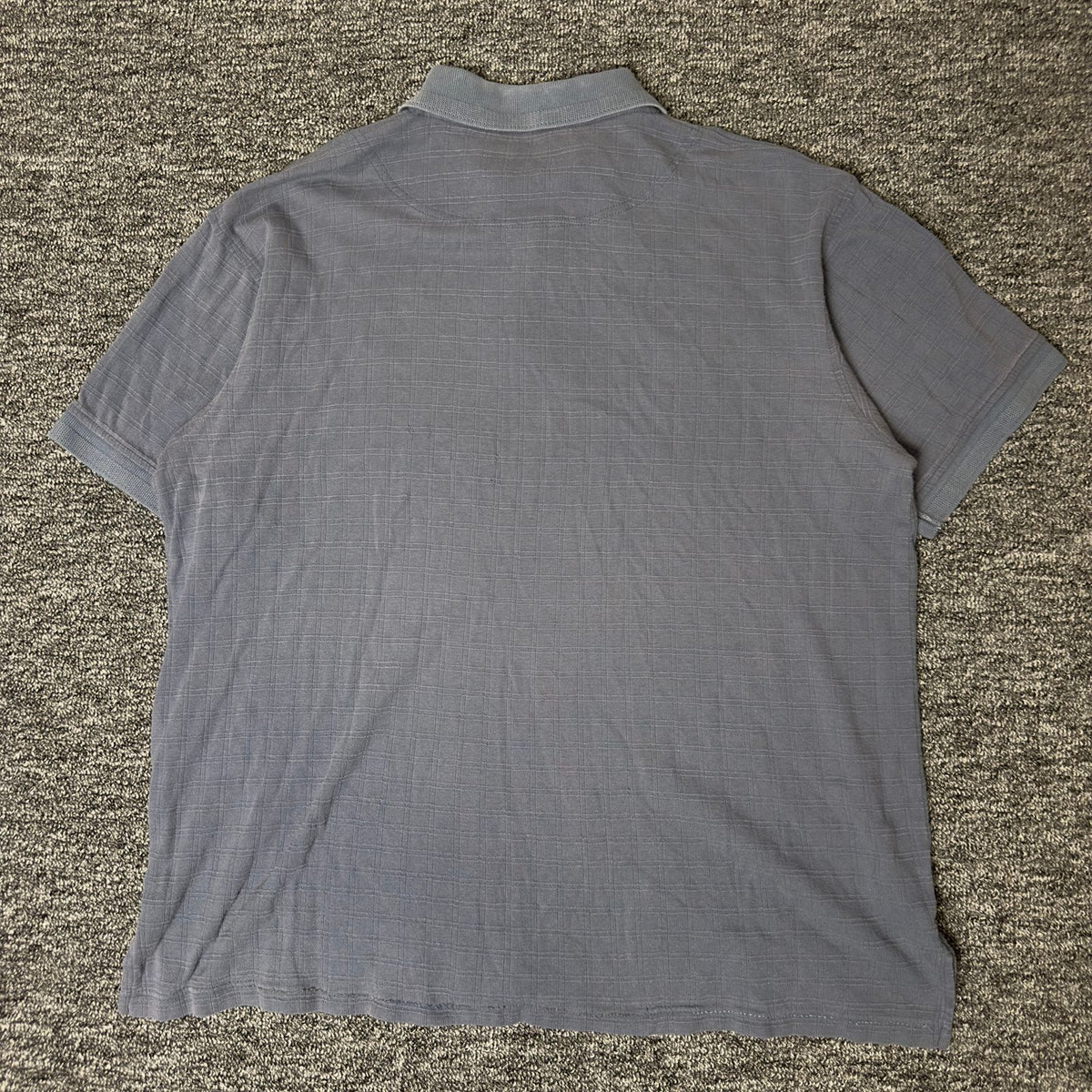 Big Dogs Polo Mens S Slate Blue Tonal Check Casual