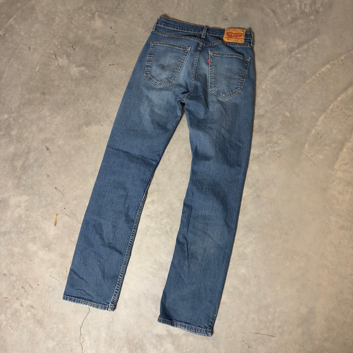 Levi's 514 Straight Fit Jeans Mens 32x34 Medium Wash Blue