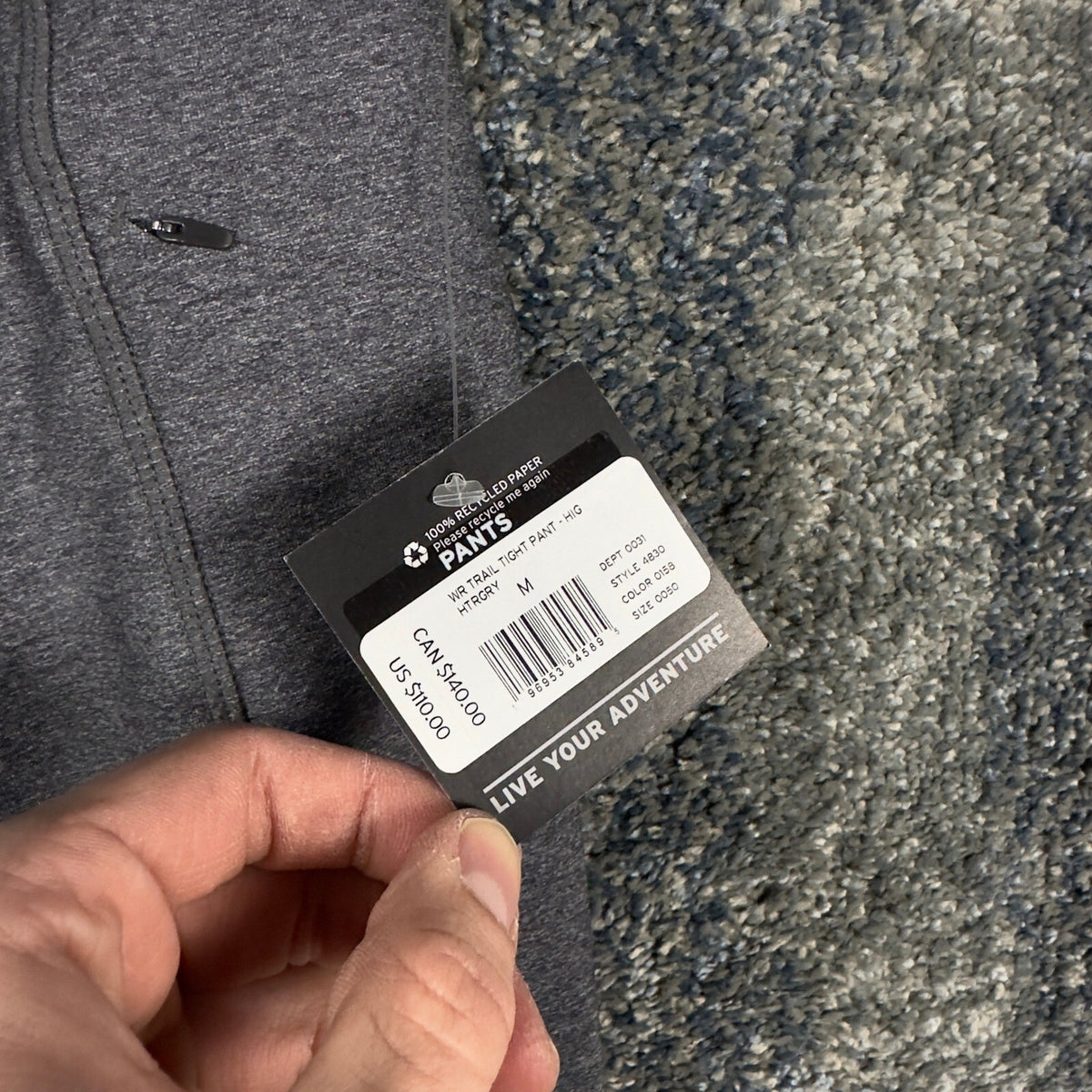 NWT Eddie Bauer Flare Yoga Pants Heather Gray High Rise SZ M