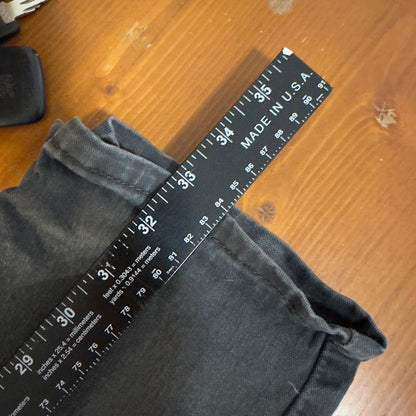 Levi's 502 Regular Taper Jeans Mens 32x34 Black Faded