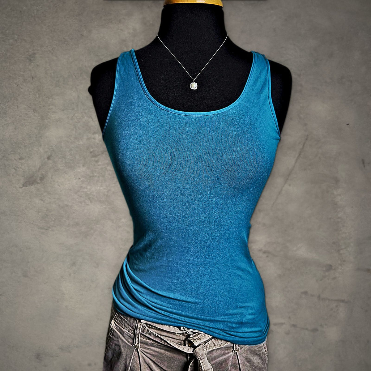 Nikibiki Scoop Neck Tank Top Womens OS Teal Layering