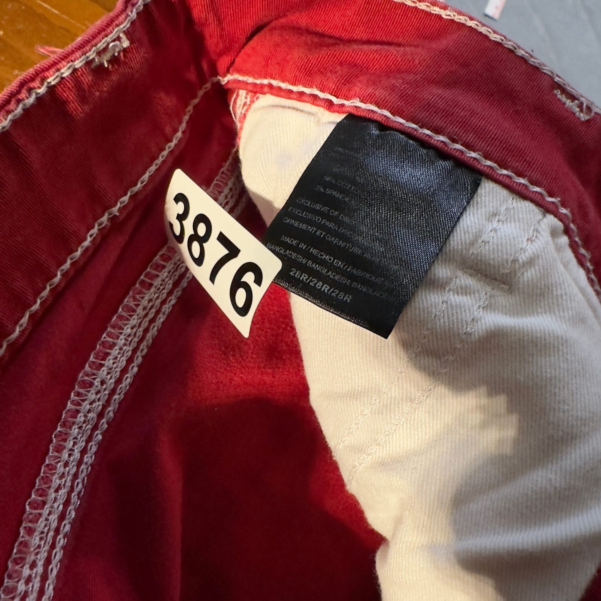 Dickies Carpenter Pants Size 28 Red Contrast Stitch